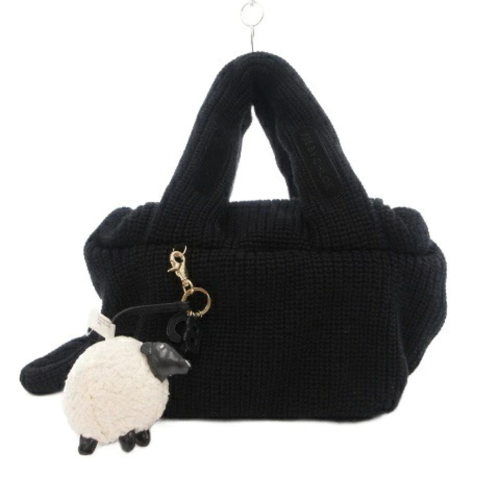See by Chloe Joy Rider Tote Bag Handbag Knit Charm SX